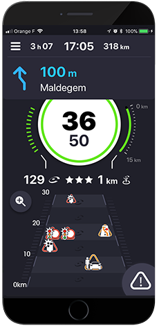 Limitation de vitesse application Coyote
